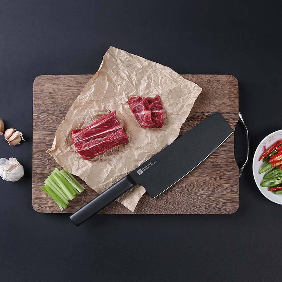 HUOHOU 2PCS / Set Cool Black Non-Stick Cutter Stainless Steel Cutter Set From xiaomi youpin