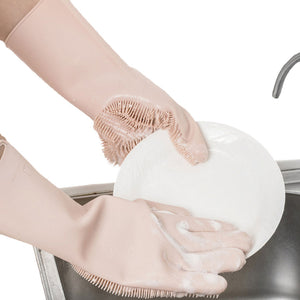 JORDAN & JUDY 1 Pair Magic Silicone Cleaning Gloves Kitchen Foaming Glove Heat Insulation Gloves Pot Pan Oven Mittens Cooking Glove from xiaomi youpin