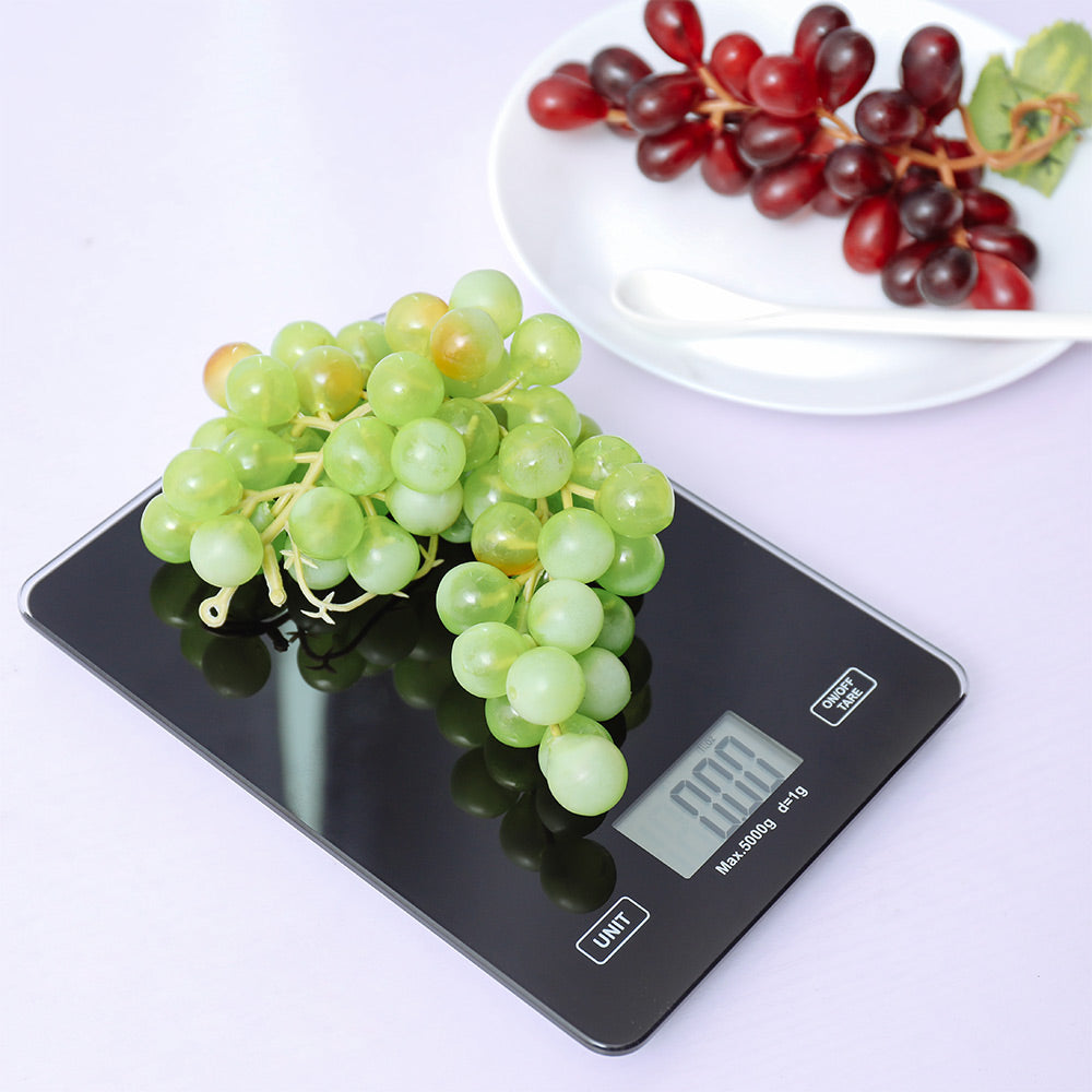 DIGOO DG-TGK1 Digital Kitchen Toughened Glass Scale 1g/5kg Food Scale Ultra Slim Tempered Glass LCD Display Kitchen Baking Mesuring Tool