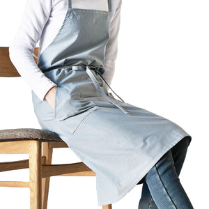 Cotton Aprons Kitchen Baking Overalls Pure Warm Color Simple Plain Style Apron