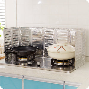 Aluminum Foil Oil Block Oil Barrier Stove Cooking Heat Insulation Anti-Splashing Oil Baffle Kitchen Utensils Supplies