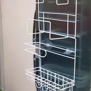 Refrigerator Side Storage Rack Space Saver Kitchen Storage Wrap Rack Organizer Fridge Accessories