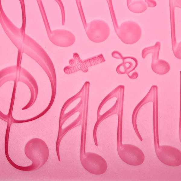 Musical Notes Fondant Cake Mold Silicone Chocolate Mold Baking Cake Decorating Tool