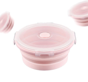 Honana Collapsible Stackable Food Storage Containers With Lids- Foldable Bowl Lunch Box Food 