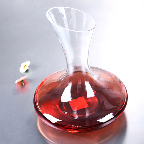 1500ml Elegant Lead Free Crystal Glass Wine Decanter Red Wine Carafe Aerator Wine Pourer            