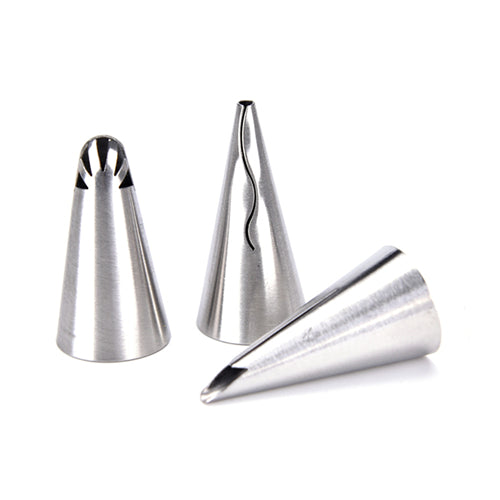 Honana CF-PN10 10Pcs Stainless Steel Russian Tulip Dress Icing Piping Nozzles Cake Baking Tools