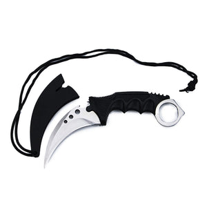 HUOHOU B-37 Claw Cutter With Sheath Pocket Folding Key Outdoor Hunting Survival Tools Stainless Steel Home Cutter 