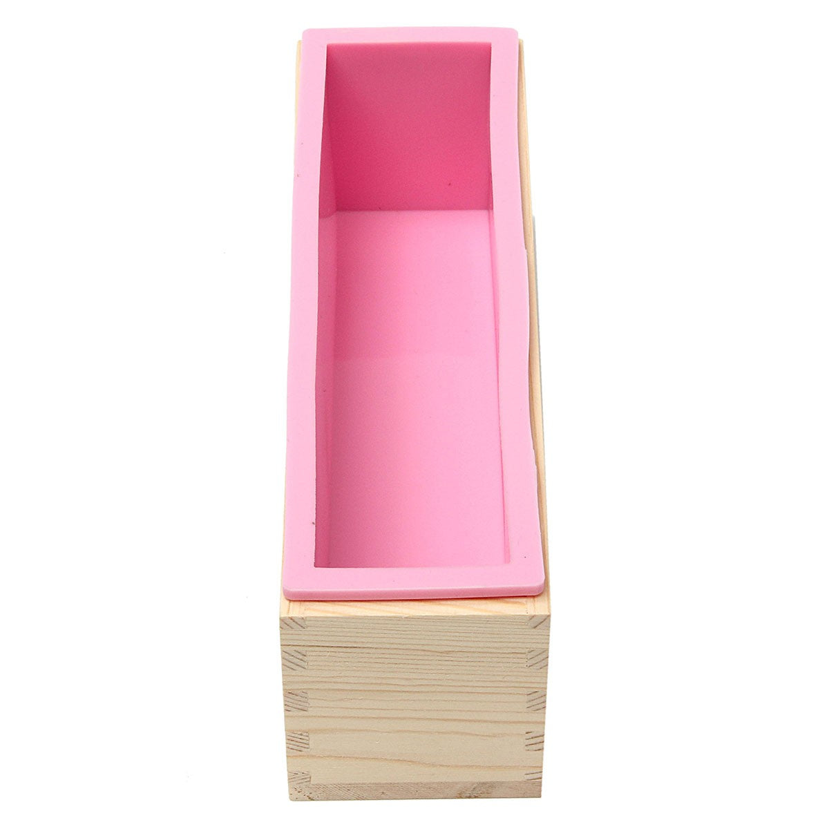 Wooden Loaf Soap Mould Silicone With Lid Making Baking Tool Cake Biscuit Cutter Baking Mold