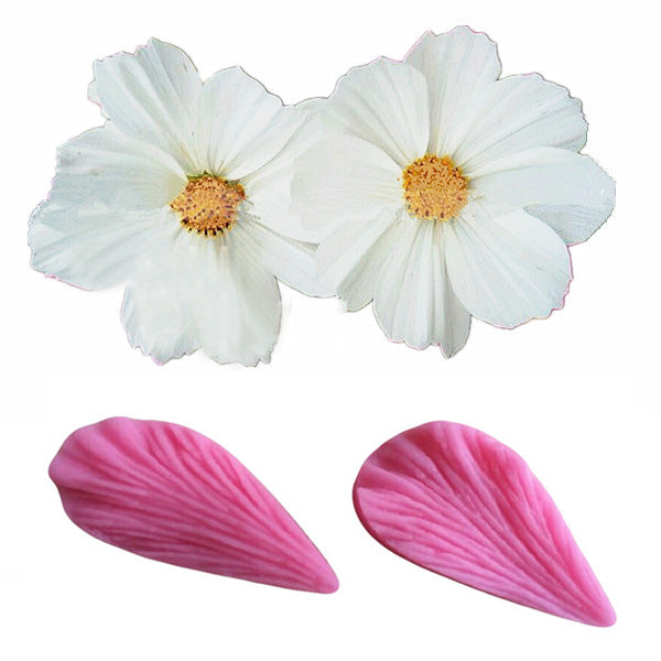 2Pcs Leaf Shaped Silicone Press Mold Cake Decoration Fondant Cake 3D Mould