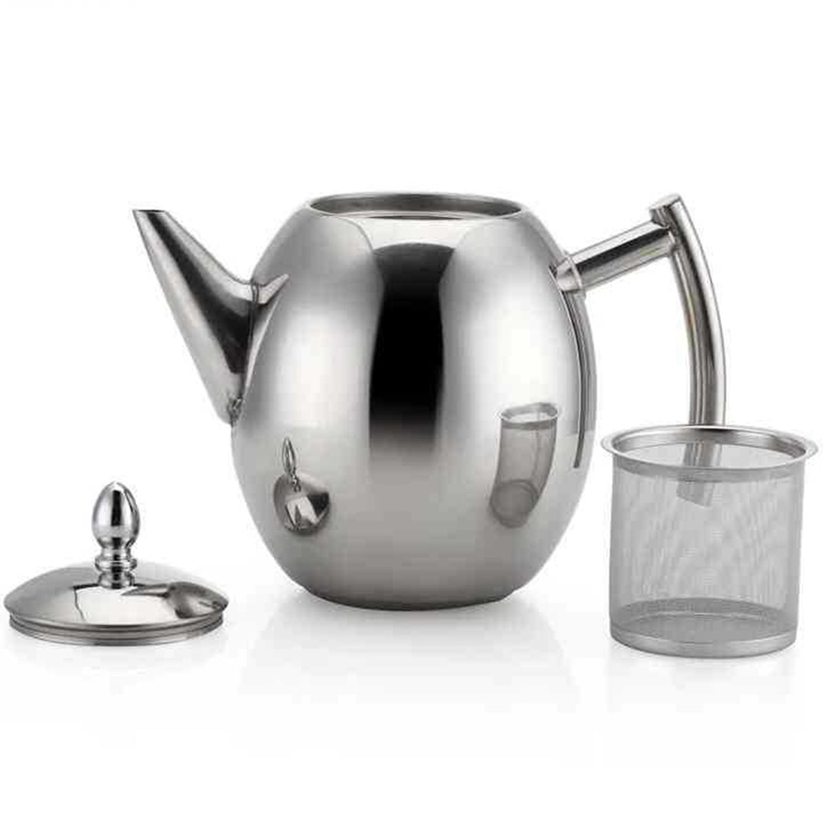 1L 1.5L Stainless Steel Coffee Pour Over Kettle Drip Tea Pot W/ Filter Strainer Coffee Tea Sets