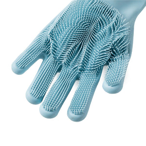 JORDAN & JUDY 1 Pair Magic Silicone Cleaning Gloves Kitchen Foaming Glove Heat Insulation Gloves Pot Pan Oven Mittens Cooking Glove from xiaomi youpin