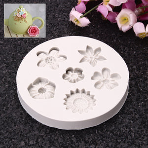 Flower Silicone Fondant Mold Cake Mould Decorating Baking Mold Sugarcraft Pastry Tool