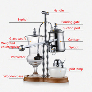 Stainless Steel Diguo Belgium Belgian Royal Balance Syphon Coffee Maker Siphon Brewer TOP Grade 