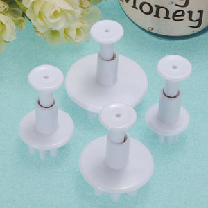 4X Daisy Sugarcraft Cake Decorating Cutter Tool Plunger