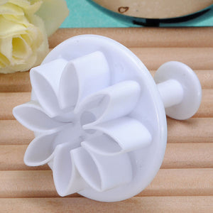 4X Daisy Sugarcraft Cake Decorating Cutter Tool Plunger