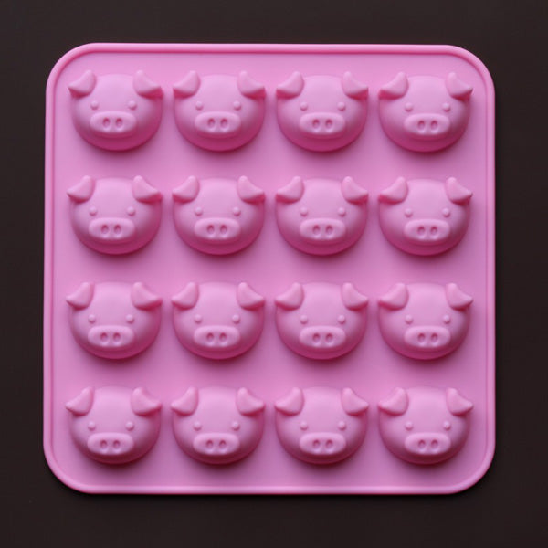 High Temperature Resistant Cute Pig Silicone Cake Mold