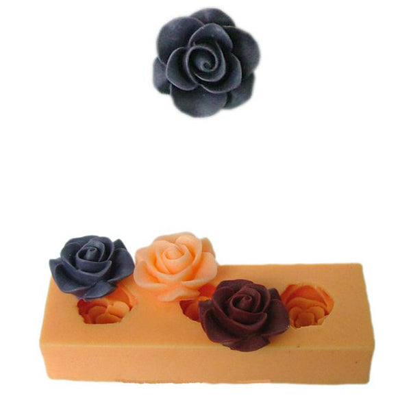 F0045 Silicon Resin Flower Cake Mould Fondant Soap Chocolate Mold