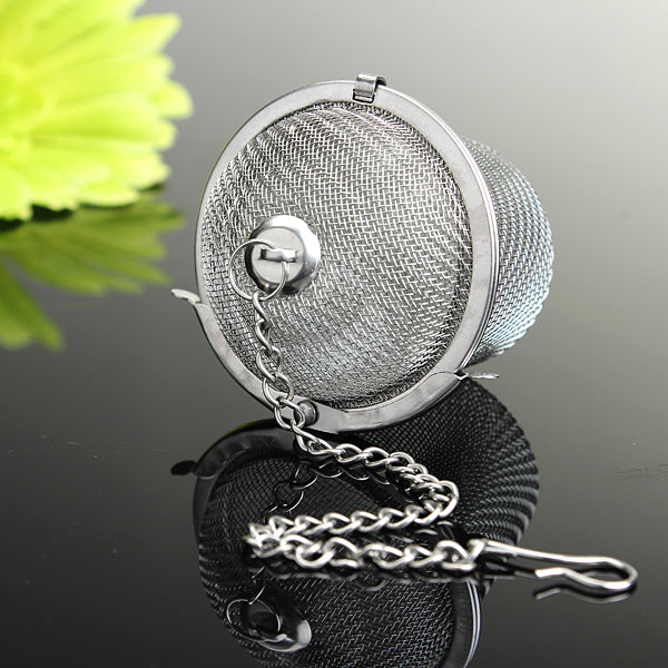 Stainless Steel Spice Tea filter Herbs Locking Infuser Mesh Ball