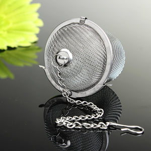 Stainless Steel Spice Tea filter Herbs Locking Infuser Mesh Ball