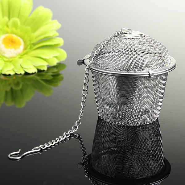 Stainless Steel Spice Tea filter Herbs Locking Infuser Mesh Ball