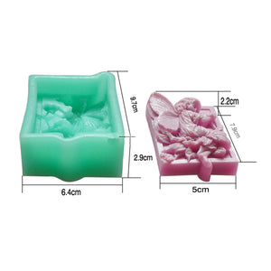 3D Silicone Angel Wing Flower Cake Mold Soap Mould Creative Kitchen Baking Accessories