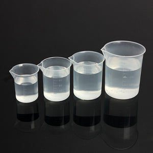 Laboratory Kitchen Test Plastic Beaker Measuring Cup 50 100 150 250ml