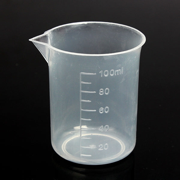 Laboratory Kitchen Test Plastic Beaker Measuring Cup 50 100 150 250ml