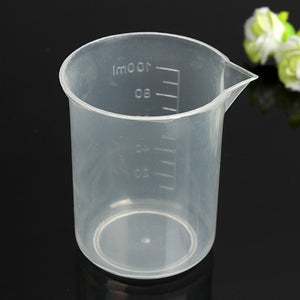 Laboratory Kitchen Test Plastic Beaker Measuring Cup 50 100 150 250ml