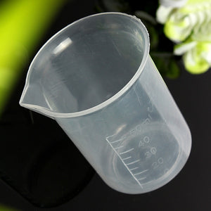 Laboratory Kitchen Test Plastic Beaker Measuring Cup 50 100 150 250ml