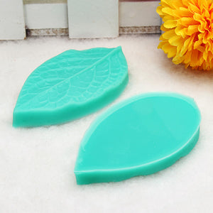 TC3773 Silicone Leaf Shaped Mold Fondant Cake 3D Silicone Mold Baking Decorating Tool