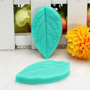 TC3773 Silicone Leaf Shaped Mold Fondant Cake 3D Silicone Mold Baking Decorating Tool