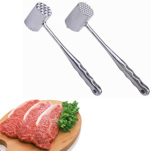 Double Sided Aluminum Tender Meat Hammer Pork Beef Chicken Mallet Kitchen Tool