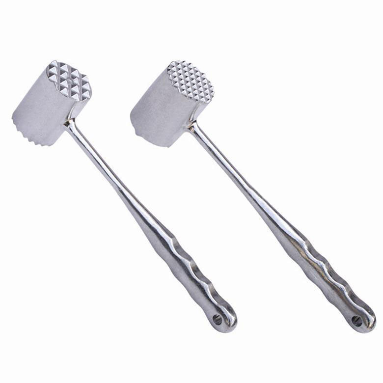 Double Sided Aluminum Tender Meat Hammer Pork Beef Chicken Mallet Kitchen Tool