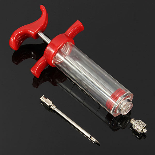 Honana BBQ Barbecue Marinade Sauce Injector Turkey Needle Seasoning Syringe