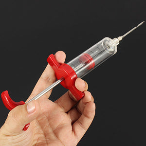 Honana BBQ Barbecue Marinade Sauce Injector Turkey Needle Seasoning Syringe