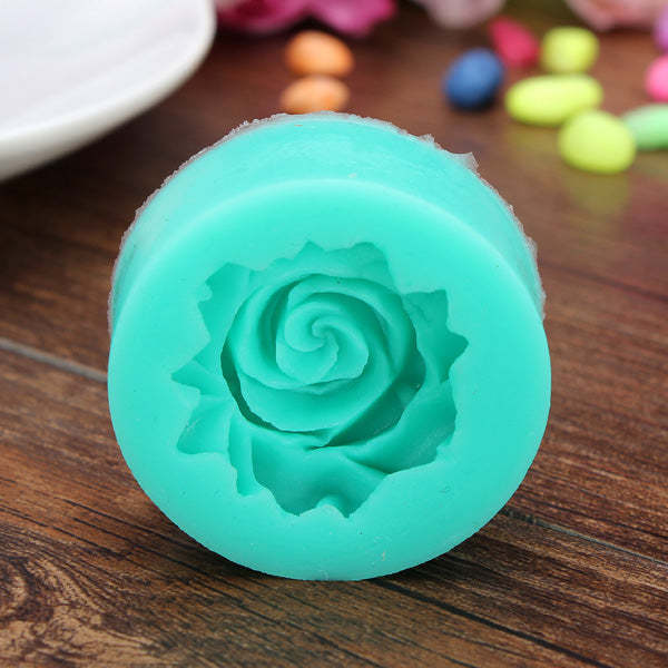 3D Silicone Rose Fondant Mold Pasrty Cake Decorating Mould Baking Tool Bakeware