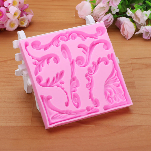 3D Leaf Silicone Fondant Lace Mold Cake Decoarting Mould