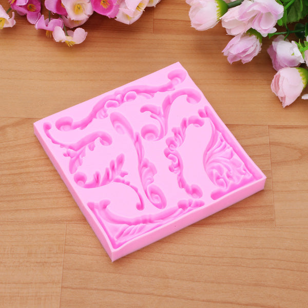 3D Leaf Silicone Fondant Lace Mold Cake Decoarting Mould