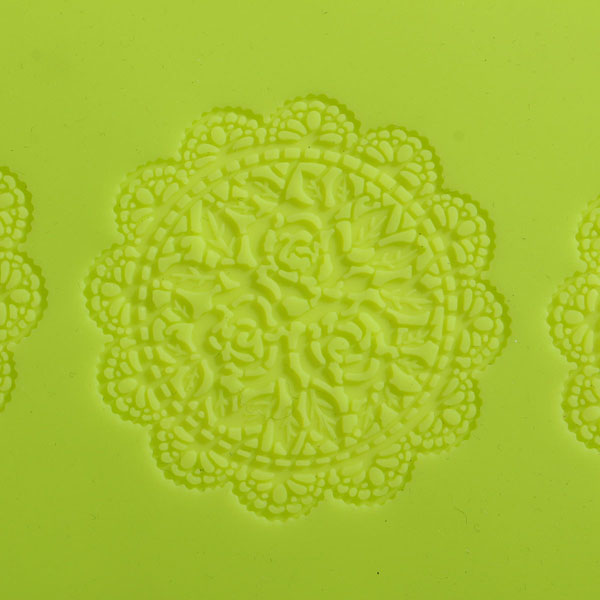 Large Silicone Lace Flower Mat Embosser Fondant Cake Mold Flower Pattern Baking Tools