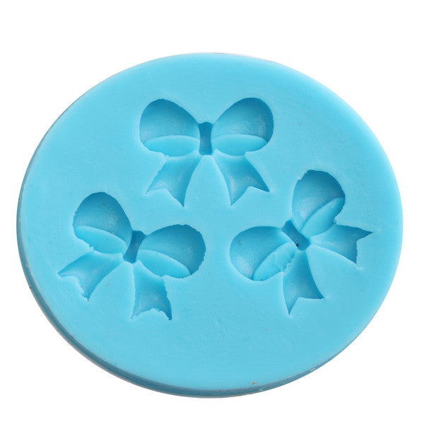 Silicone 3D Bowknot Fondant Mold Cake Decoration DIY Mold Mould