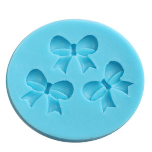 Silicone 3D Bowknot Fondant Mold Cake Decoration DIY Mold Mould