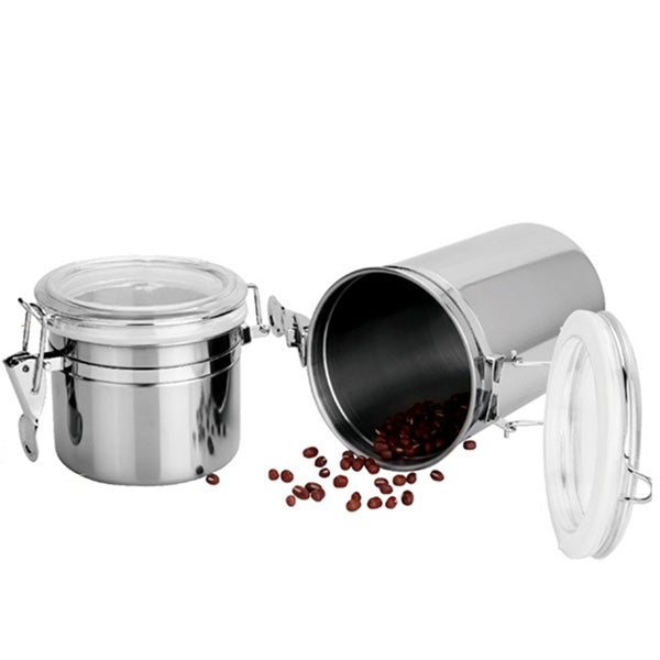 Durable Stainless Steel Canister Airtight Sealed Canister Spice Dry Storage Container Snack Cans