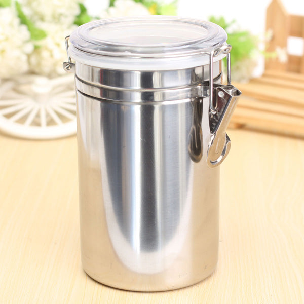 Durable Stainless Steel Canister Airtight Sealed Canister Spice Dry Storage Container Snack Cans