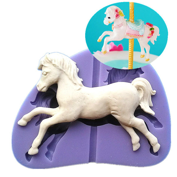 Silicone Horse Fondant Chocolate Mold Mould Cake Decoration