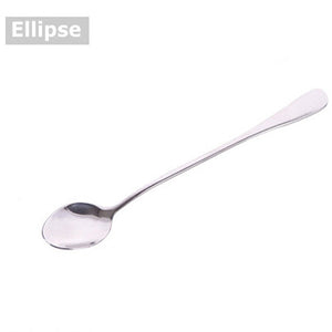 Honana Stainless Steel Long Handle Coffee Milk Mixing Spoon Scoop Cutlery