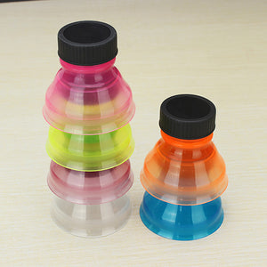 6Pcs Creative Soda Savers Toppers Reusable Bottle Caps Can Convert