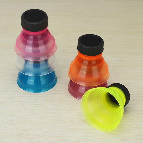 6Pcs Creative Soda Savers Toppers Reusable Bottle Caps Can Convert