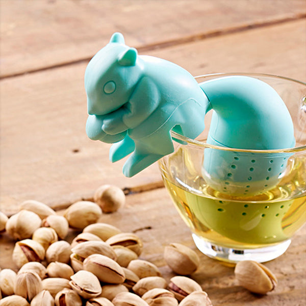 Silicon Squirrel Tea Loose Leaf Strainer Filter Infuser