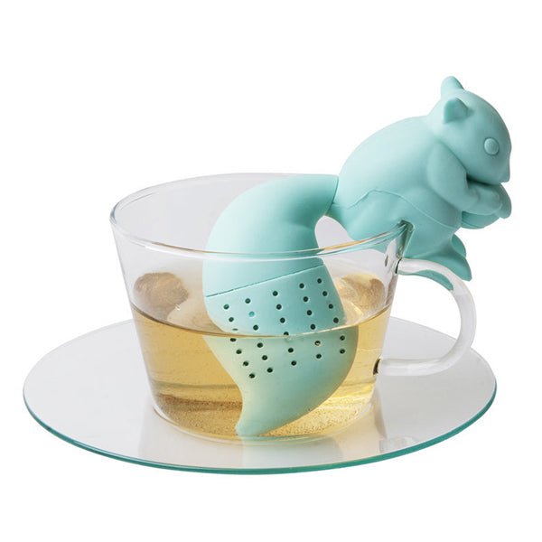 Silicon Squirrel Tea Loose Leaf Strainer Filter Infuser