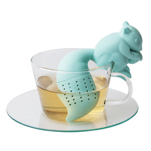 Silicon Squirrel Tea Loose Leaf Strainer Filter Infuser